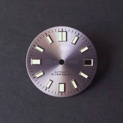 62mas Dial Mod 6015 Modified Watch Blue Lume 28.5mm