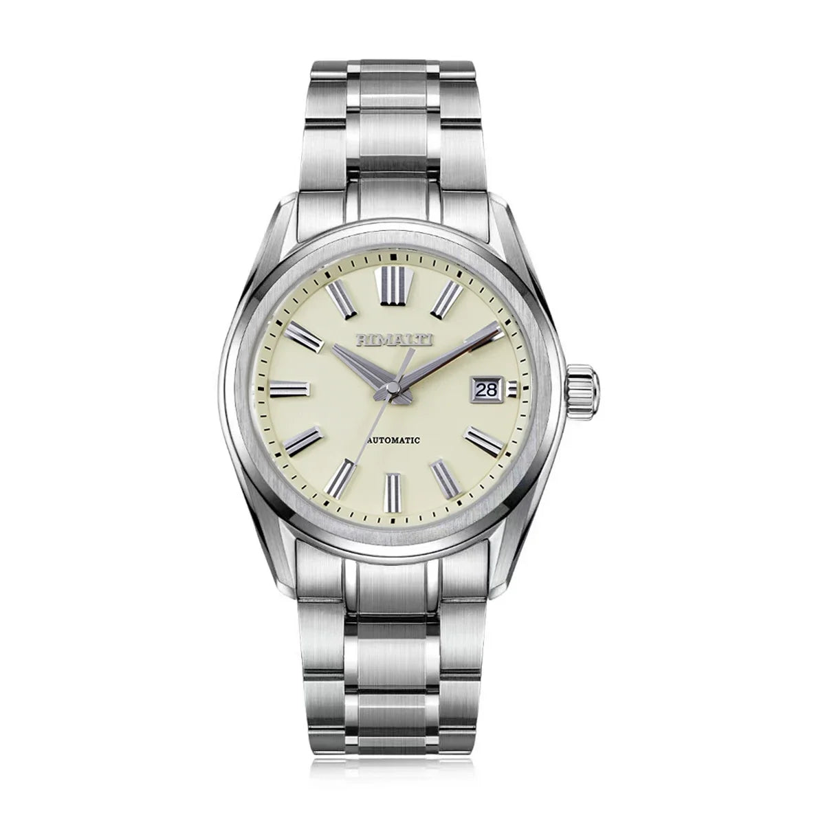 RIMALTI 40mm Watch Linen Dial High-quality Automatic Mechanical Luxury Classic Business Watch Sapphire NH35 Movement 10BAR