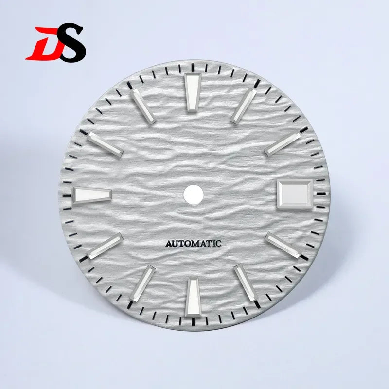Gradient NH35 Dial 28.5mm Wave Pattern Dial Blue Lume for NH35/NH38 Movement