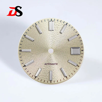 28.5mm Invisible Texture Sunburst No Lume NH35 Movement Multiple Colors