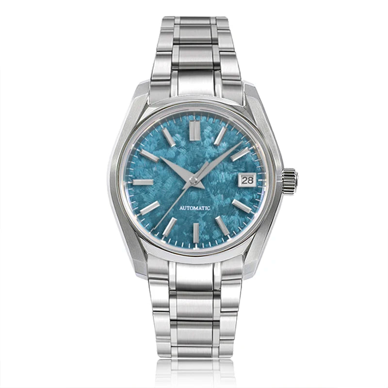 62GS 38mm Sakura Stainless Steel Watch Dome Sapphire Glass AR Coating High-quality Men's Watch NH35 Movement