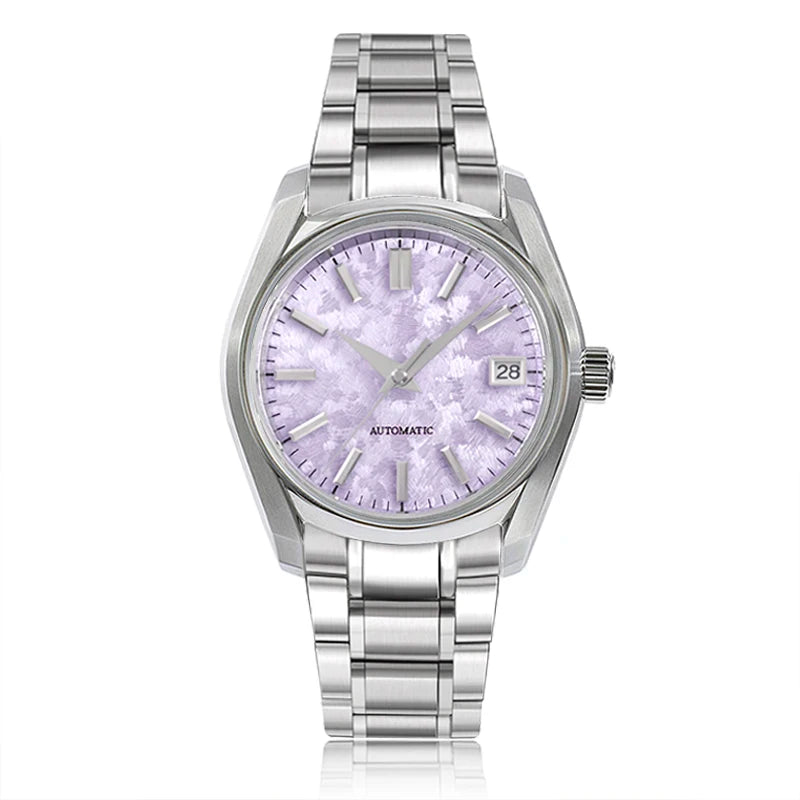 62GS 38mm Sakura Stainless Steel Watch Dome Sapphire Glass AR Coating High-quality Men's Watch NH35 Movement