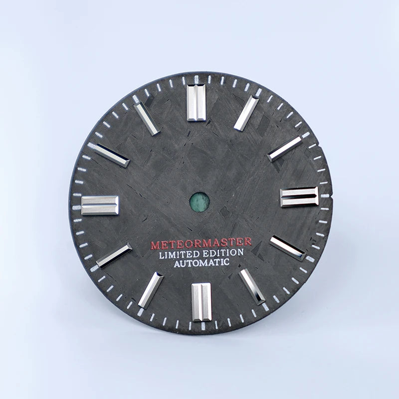 Natural Black Meteorite Dial