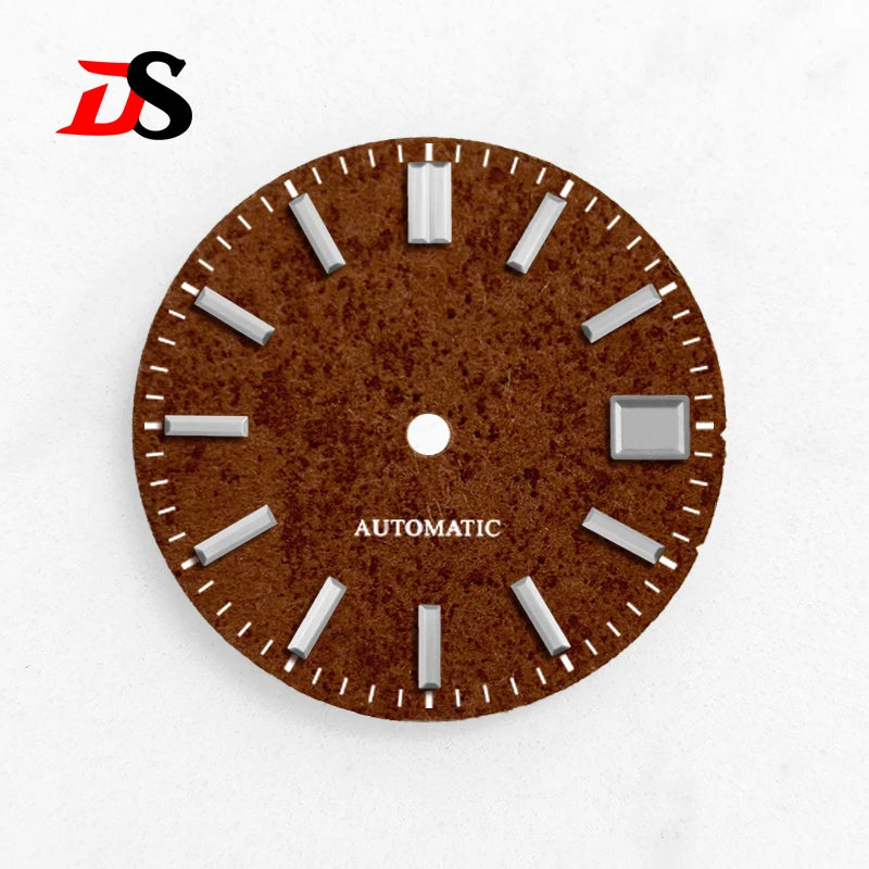 28.5MM Dial Texture Surface Watch Dial for NH35/NH36 Movement SKX007 No Lume Art Style