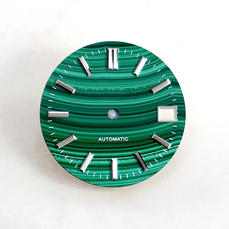 28.5mm Malachite Dial No Lume for Nh35NH36 Movement Natural Stone BGW9 C3 Lume