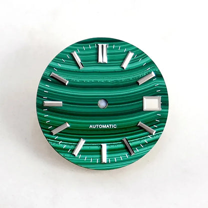 28.5mm Malachite Dial No Lume for Nh35NH36 Movement Natural Stone BGW9 C3 Lume