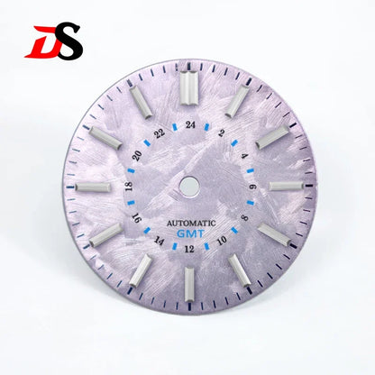 28.5mm Sakura Blue GMT Dial No Lume NH34GMT Movement No Date