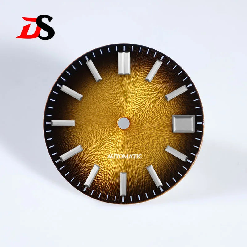 28.5mm Invisible Texture Sunburst No Lume NH35 Movement Multiple Colors