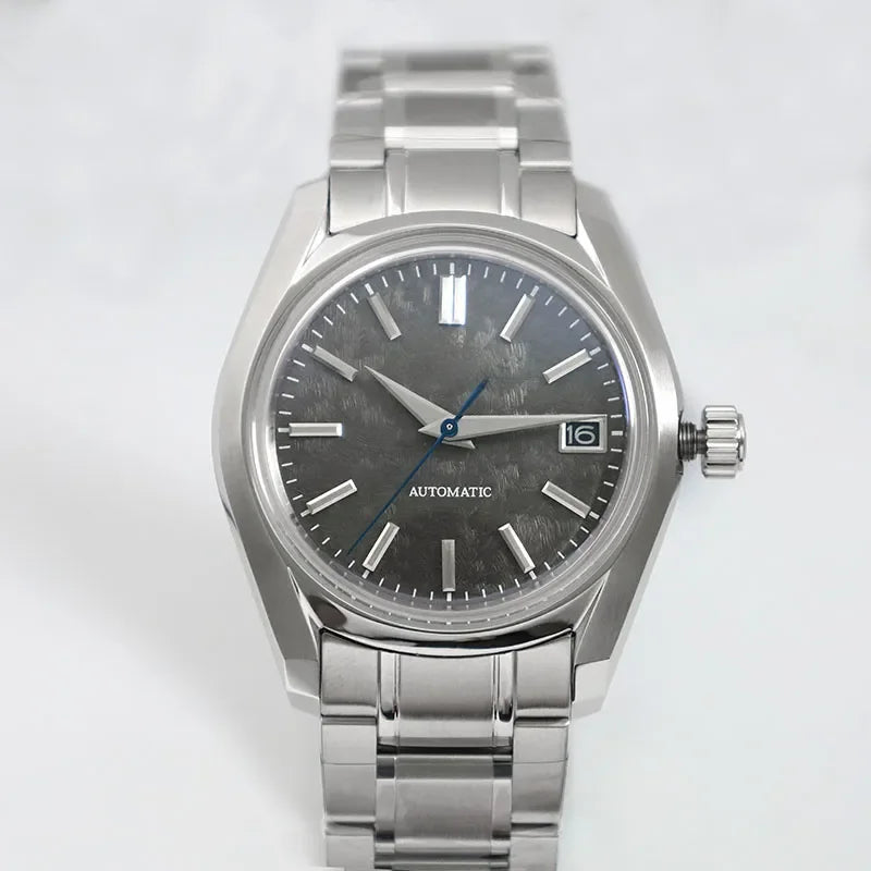 62GS 38mm Sakura Stainless Steel Watch Dome Sapphire Glass AR Coating High-quality Men's Watch NH35 Movement