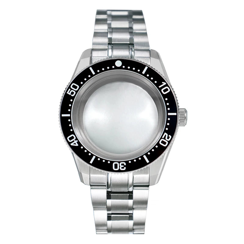 38mm Case with Bezel 38x30.6mm One-way Rotating Sapphire Crystal AR