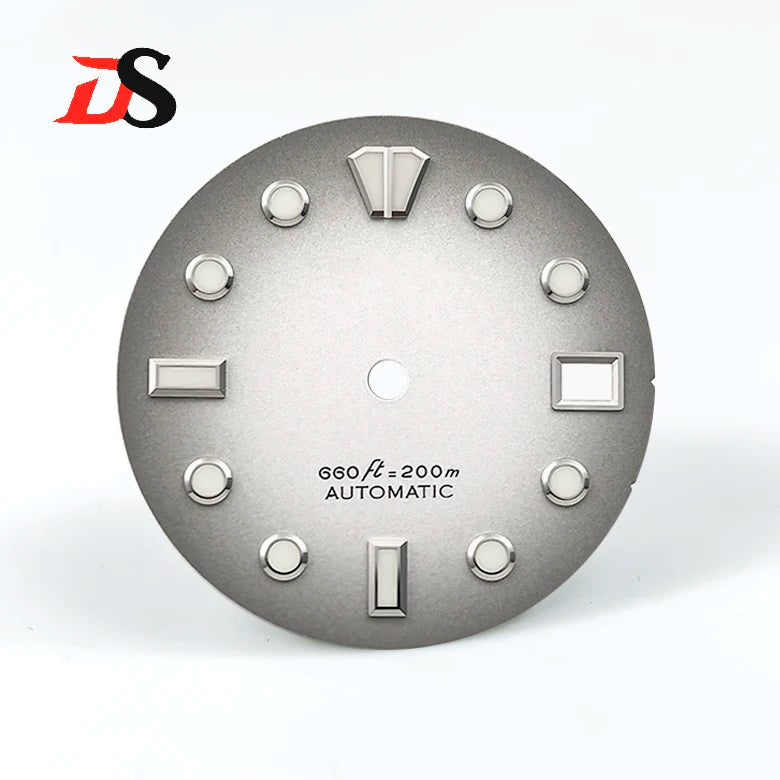 Matte Gradient Gray blue Luminous Dial NH35NH36 Movement 28.5mm