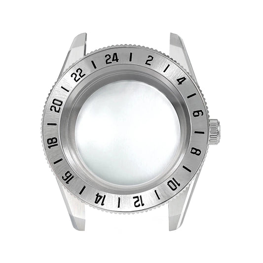 38mm CTZ Case with Bezel 38x30.6mm One-way Rotating Sapphire Crystal AR NH35 for 28.5mm NH34 120 Clicks