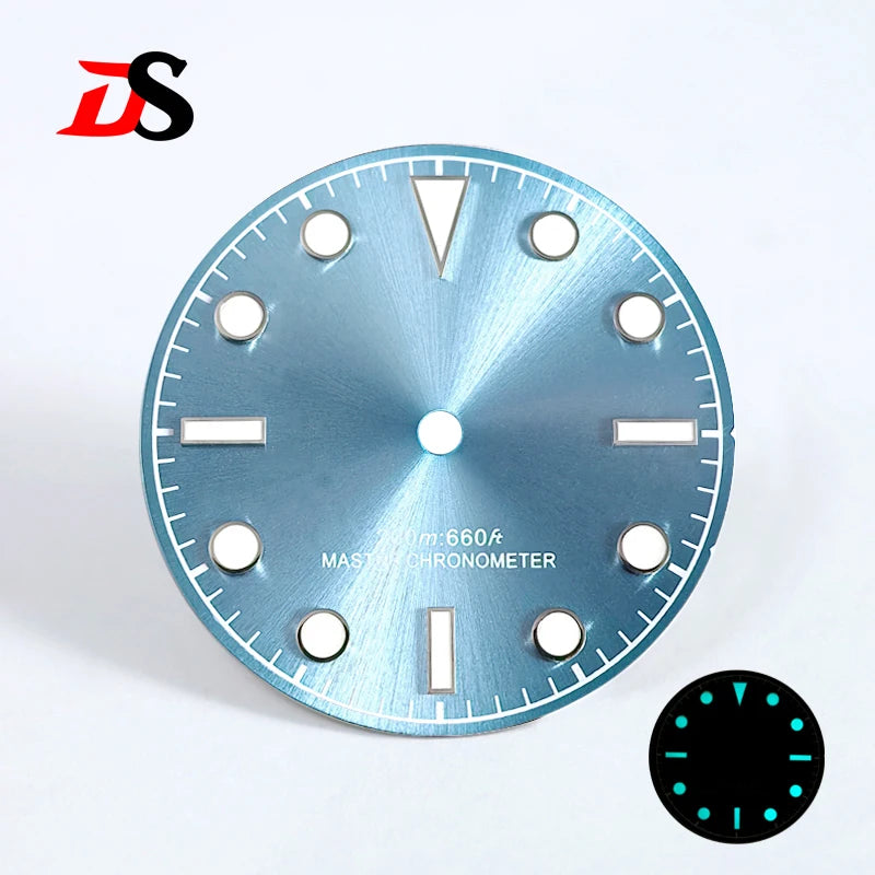 Matte Dial 28.5mm Sunburst Dial Tu-dor Blue Lume No Date NH38 NH35 Movement