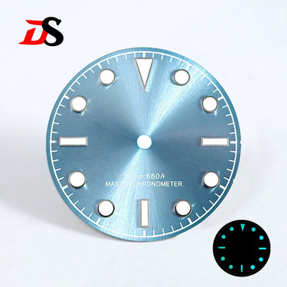 Matte Dial 28.5mm Sunburst Dial Tu-dor Blue Lume No Date NH38 NH35 Movement