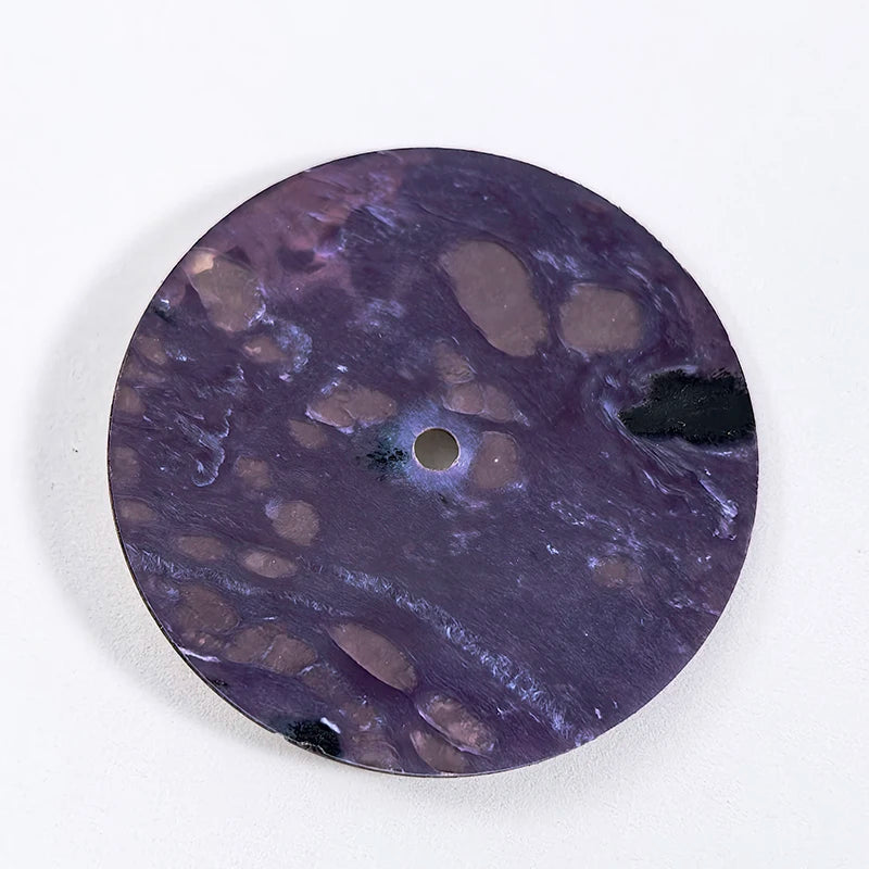 28.5Mm Naturale Violet Dragon Spar Dial Blank NH38Miyota9015NH35 Date/no Date Stone Dial