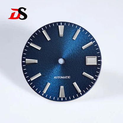 28.5mm Red Sunburst GS No Lume Invisible Textured Dial NH35 Movement