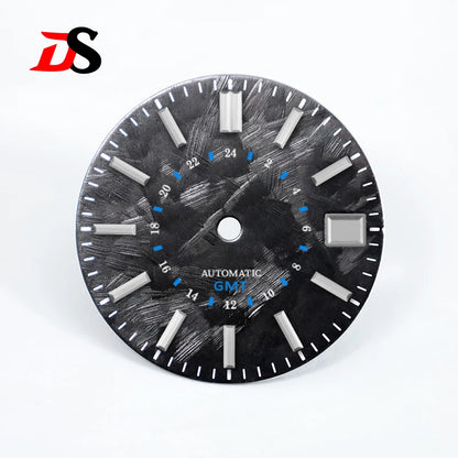 DS Sakura Blue GMT Dial No Luminous NH34GMT Movement 28.5MM