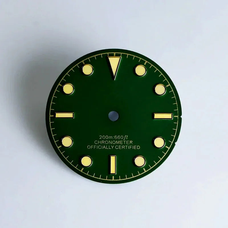 28.5mm Retro Dial BGW9 C3 Lume NH35NH36 Movement No Date Dial