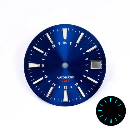 NH34 GMT Bamboo GS Sunburst Dial