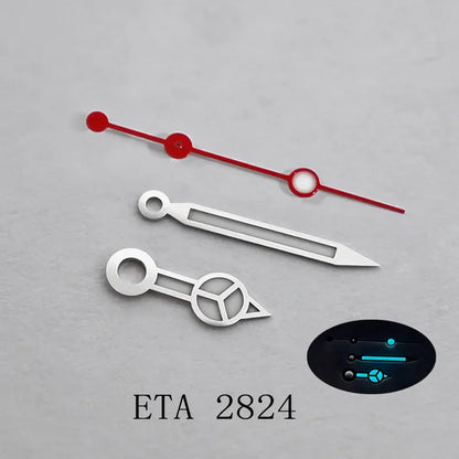 Pointer Mercedes Watch Hand Suitable for ETA 2824/8215/8213 Mechanical Watch Modified Blue Lume Watch Accessories