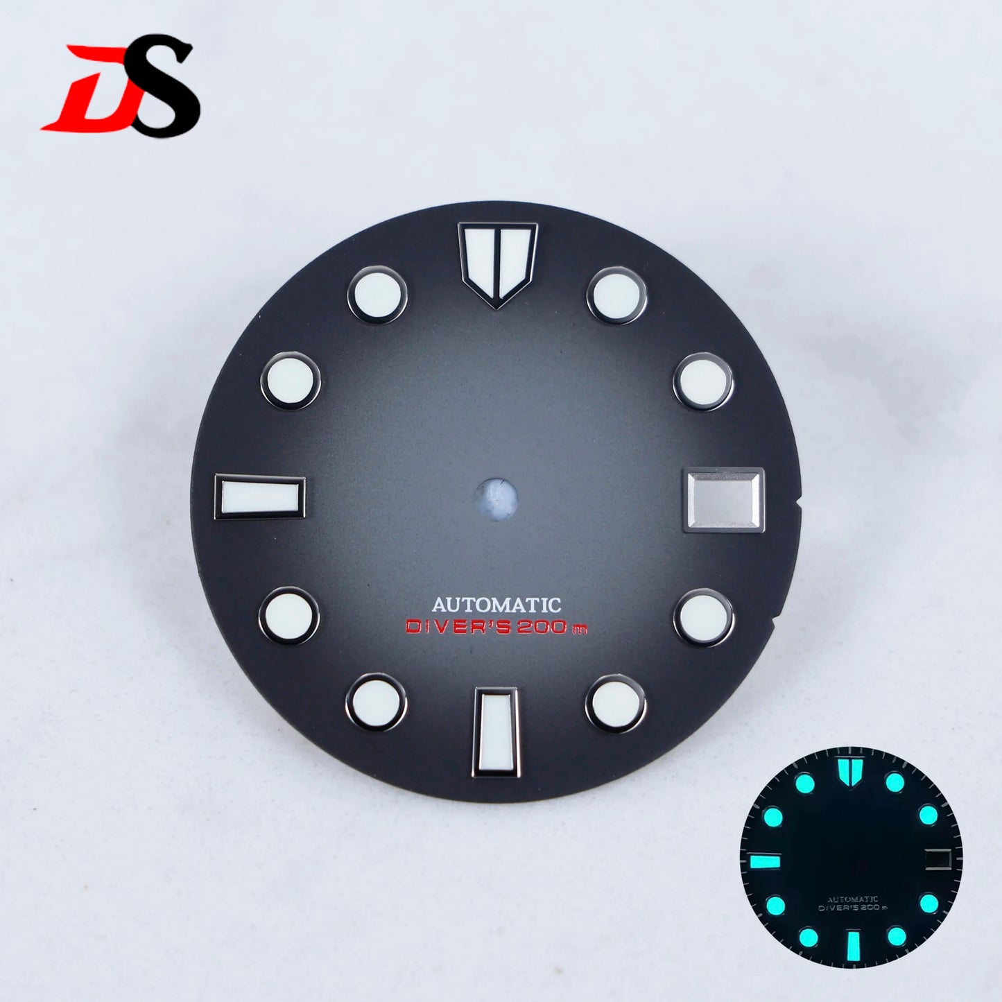 Birch Matte Dial Blue Lume GS MOD for NH35/NH36 Movement 28.5mm Stone