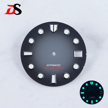 Birch Matte Dial Blue Lume GS MOD for NH35/NH36 Movement 28.5mm Stone