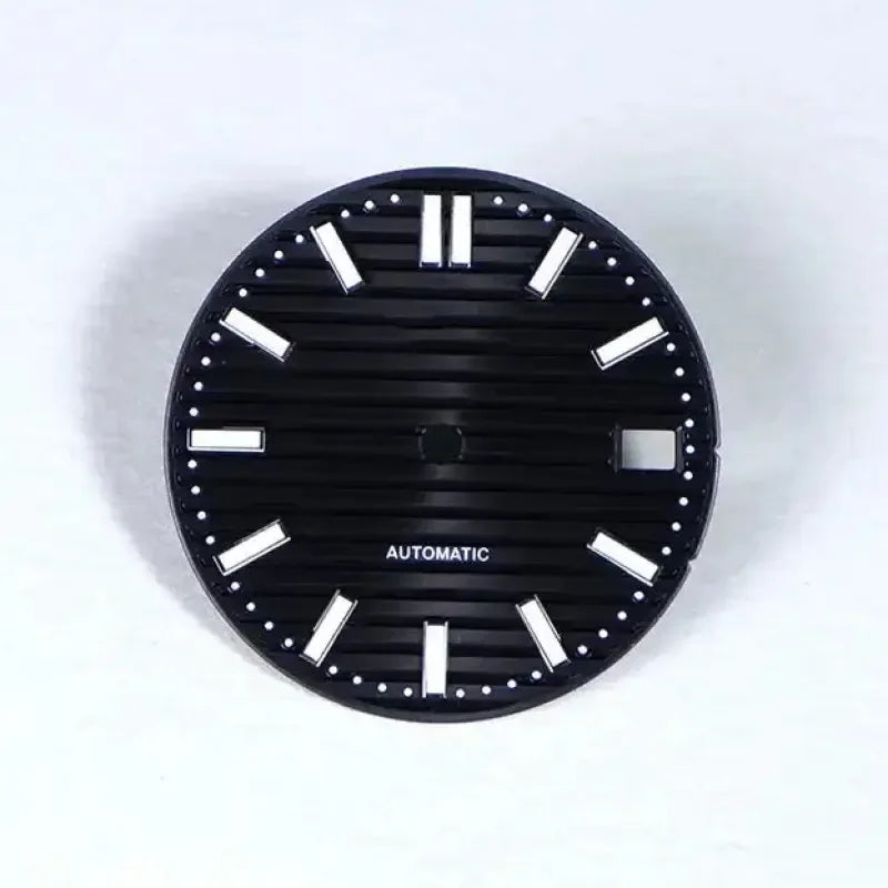 28.5mm Striped Dial BGW9 Blue Luminous Fit Nh35 Movement Striped Dial