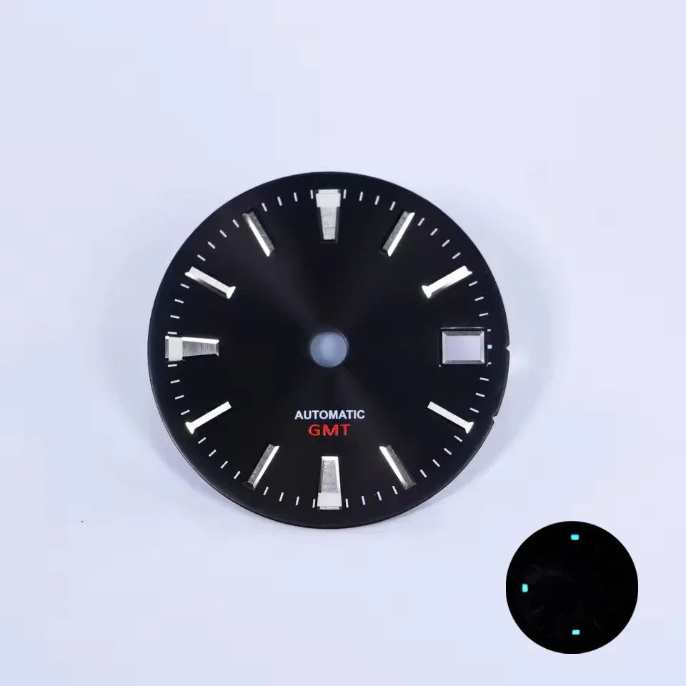 NH34 GMT Bamboo GS Sunburst Dial