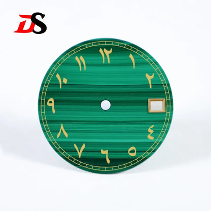 Arab 28.5mm Dial Malachite NH35 Movement Stone Dial No Lume
