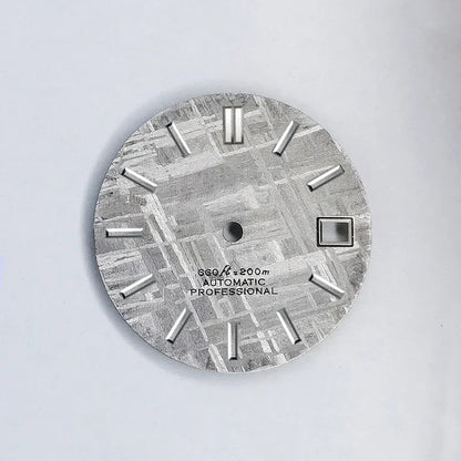 No Lume Natural Grey Meteorite Dial NH35NH36 28.5mm