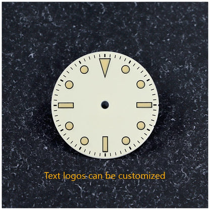 28.5mm Retro SUB Dial Beige Lume Suitable for NH35NH34 Movement
