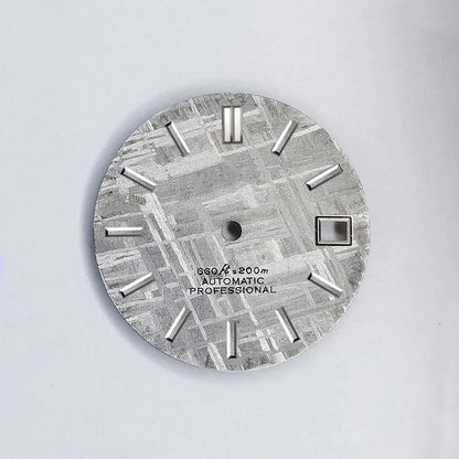 Natural Gray Meteorite Dial