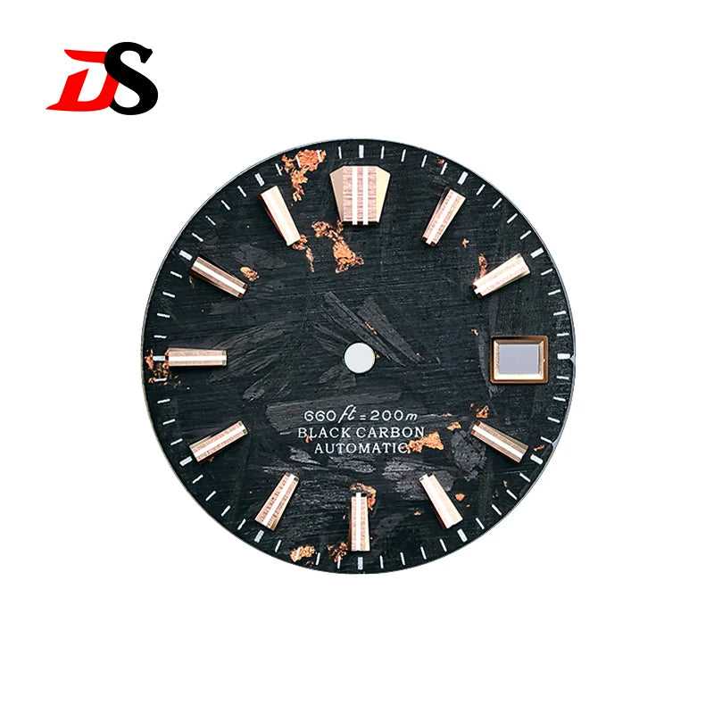 Carbon Fiber Dial GS Index Blue Support Custom Logo NH34 NH35 28.5mm