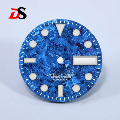 SUB 28.5mm Dial BGW9 C3 Lume Ice Crystal Titanium for NH35 NH36 Movement