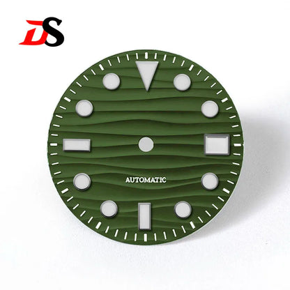 28.5mm Sea Wave Dial YM BGW9 C3 Lume Date NH35 NH34 Movement