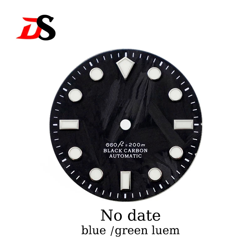 Carbon Fiber Dial Diamond Index 28.5mm NH35 Dial