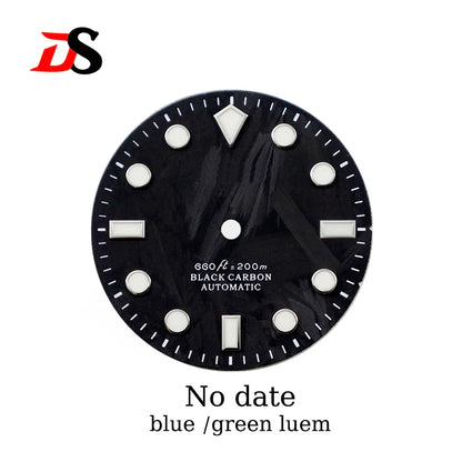 Carbon Fiber Dial Diamond Index 28.5mm NH35 Dial