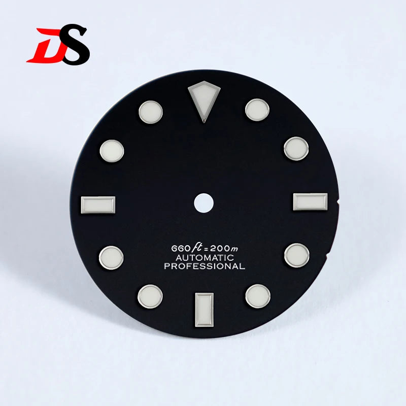 28.5mm Fine Sand Texture Dial No Tick Mark No Date Diamond Index BGW9 Blue Lume NH35NH34