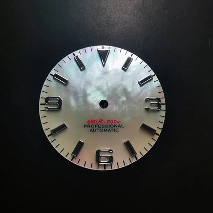 28.5mm 369 Dial Natural Shell MOD BGW9 Lume NH35NH36 Movement Black Lume