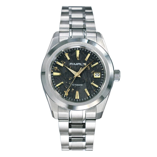 RIMALTI 38.5MM Watch Carbon Fiber Dial Business Men's Watch Automatic Mechanical Sapphire Waterproof NH35 Movement 10bar