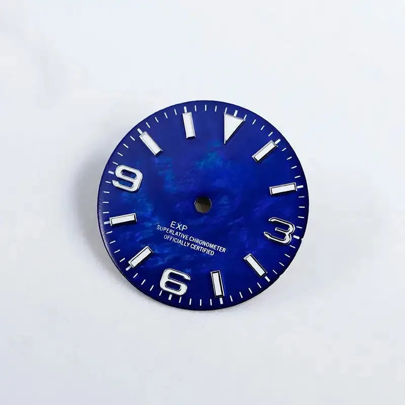 28.5mm 369 Dial Natural Shell MOD BGW9 Lume NH35NH36 Movement Black Lume