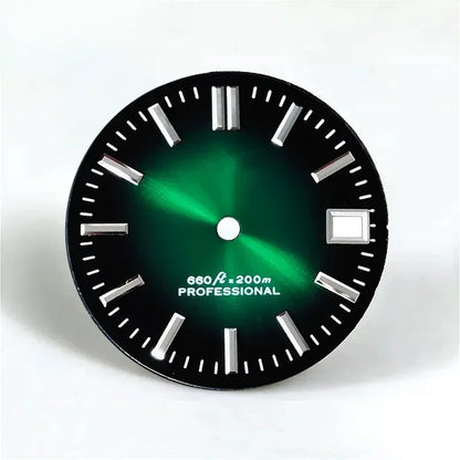 28.5mm Gradient Dial No Lume Matte Balck Dial NH35 Movement