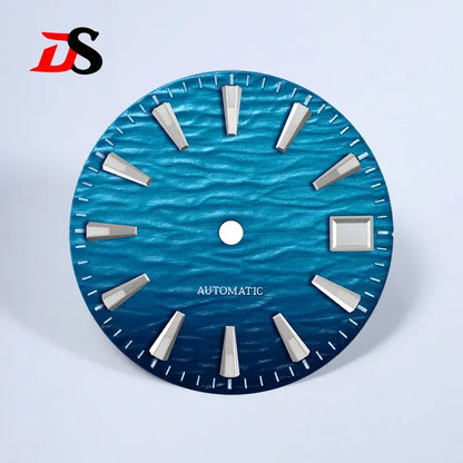 Gradient 28.5mm Wave Pattern Dial Blue Lume for NH35/NH38 Movement