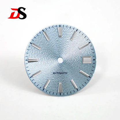 28.5mm Red Sunburst GS No Lume Invisible Textured Dial NH35 Movement