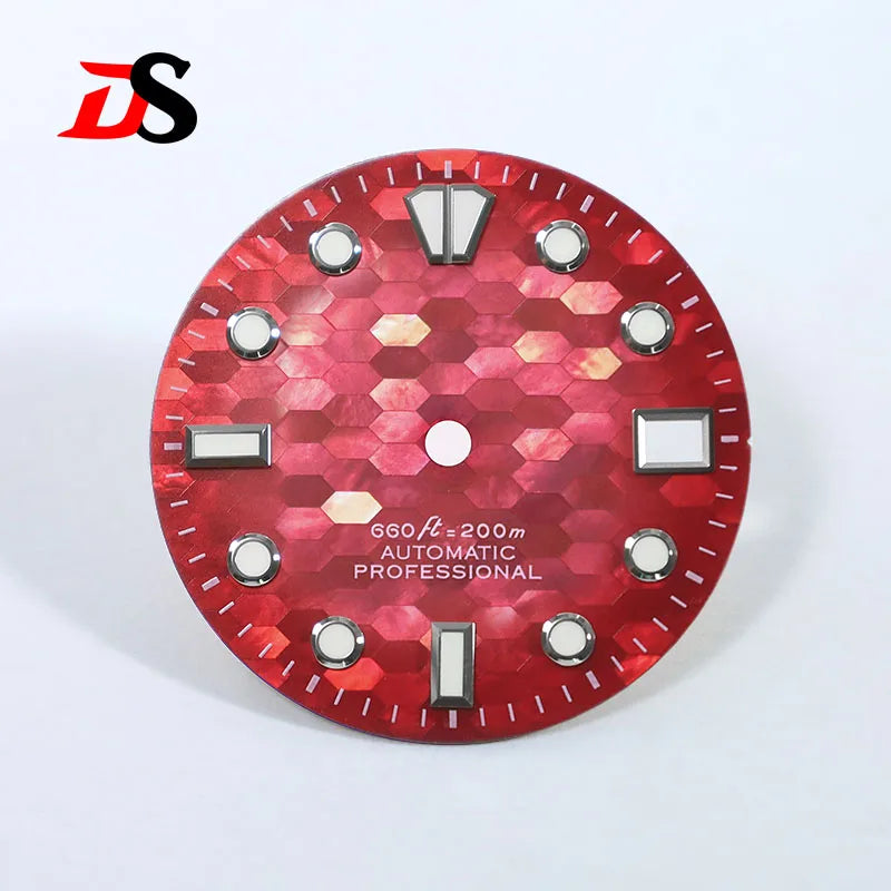 28.5mm Dial Mosaic Mother-of-pearl Dial BGW9 C3 Lume MOD NH35 Movement