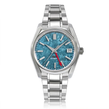 62GS 38mm Yunhai Sakura Man Ladies Watch Stainless Steel Glass AR Coating High Quality Automatic NH34GMT Movement