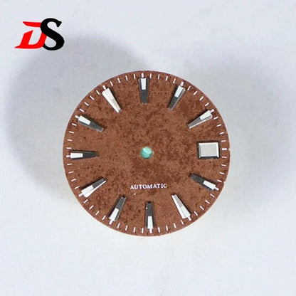 Artistic Retro Dial Brown Snowflake Cherry Blossom Sea of Clouds Texture Night NH35NH36 28.5mm