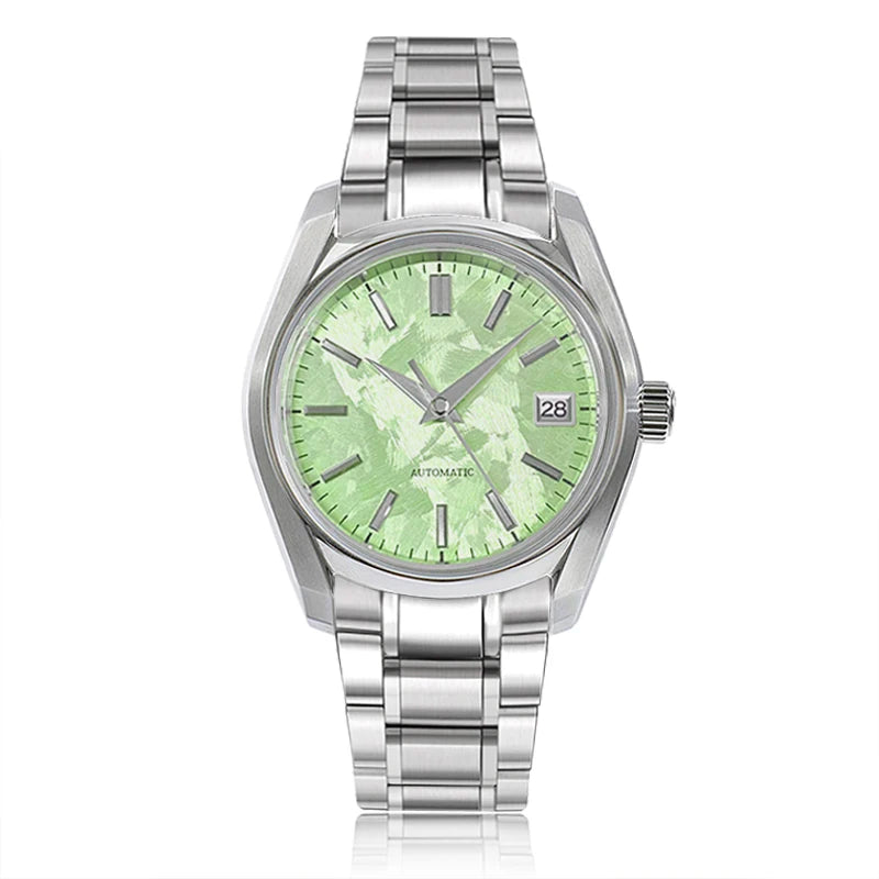38mm 62GS Sakura Spring Stainless Steel Man Madam Watch Bubble Dome Glass AR Coating High-quality NH35 Movement