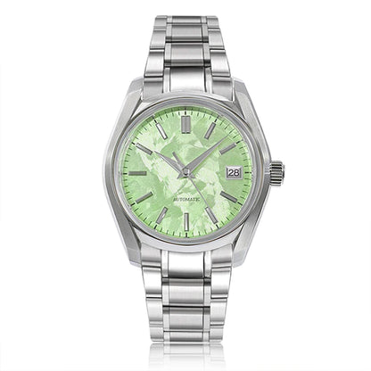 38mm 62GS Sakura Spring Stainless Steel Man Madam Watch Bubble Dome Glass AR Coating High-quality NH35 Movement