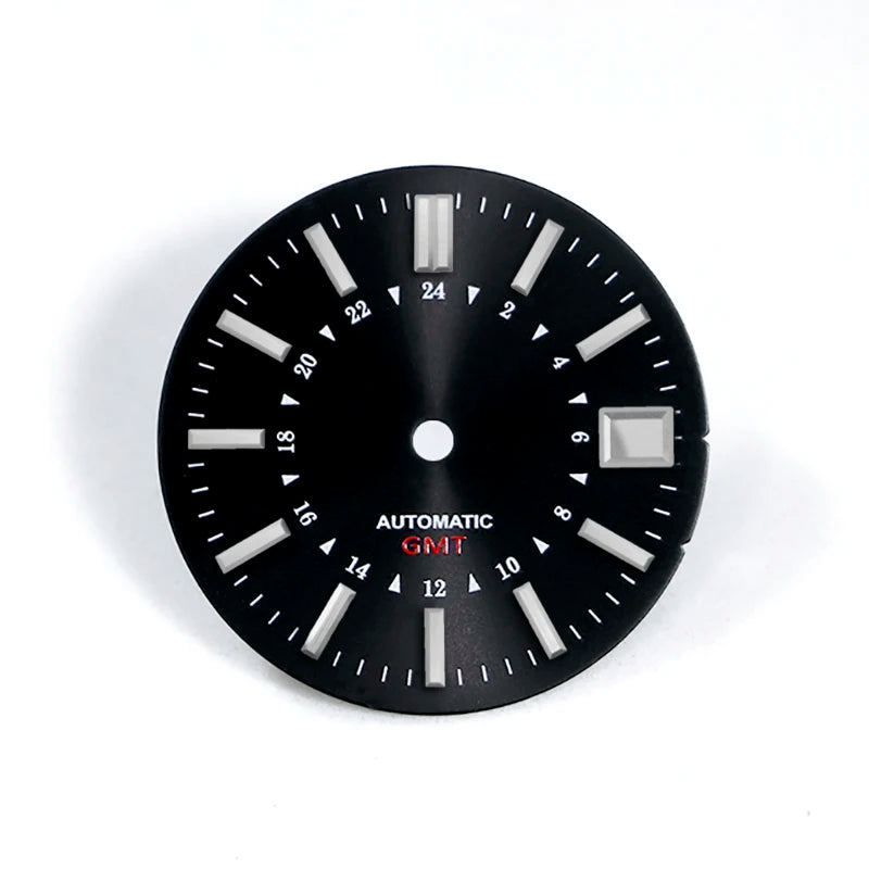 NH34 GMT Bamboo GS Sunburst Dial No Lume